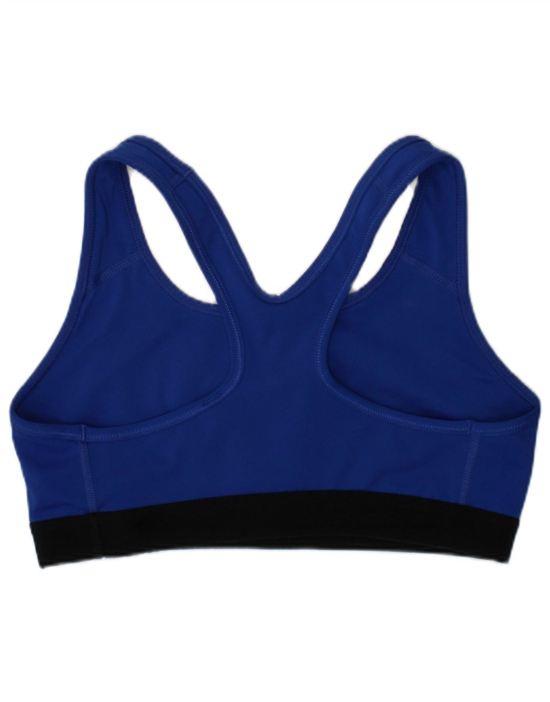 Damski top sportowy z biustonoszem Nike, mały, niebieski, poliestrowy