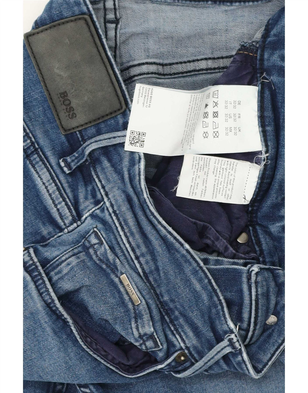 Damskie dżinsy Hugo Boss W32 L32 Niebieskie bawełniane