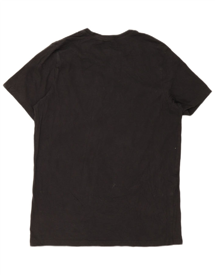 T-shirt męski Tommy Hilfiger Top, średnio czarny, bawełniany