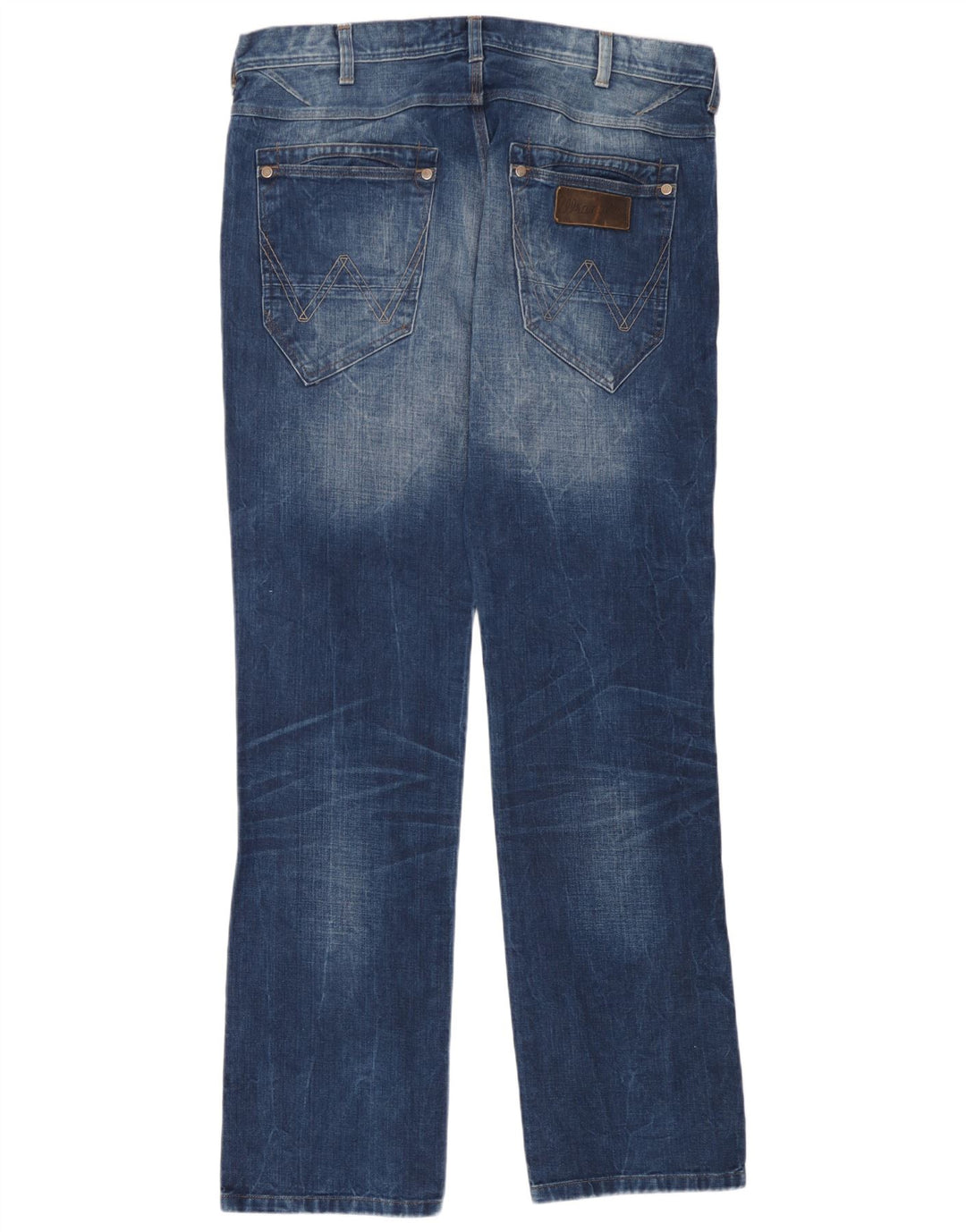 Męskie jeansy Wrangler Crank Straight W36 L34 Niebieskie, bawełniane