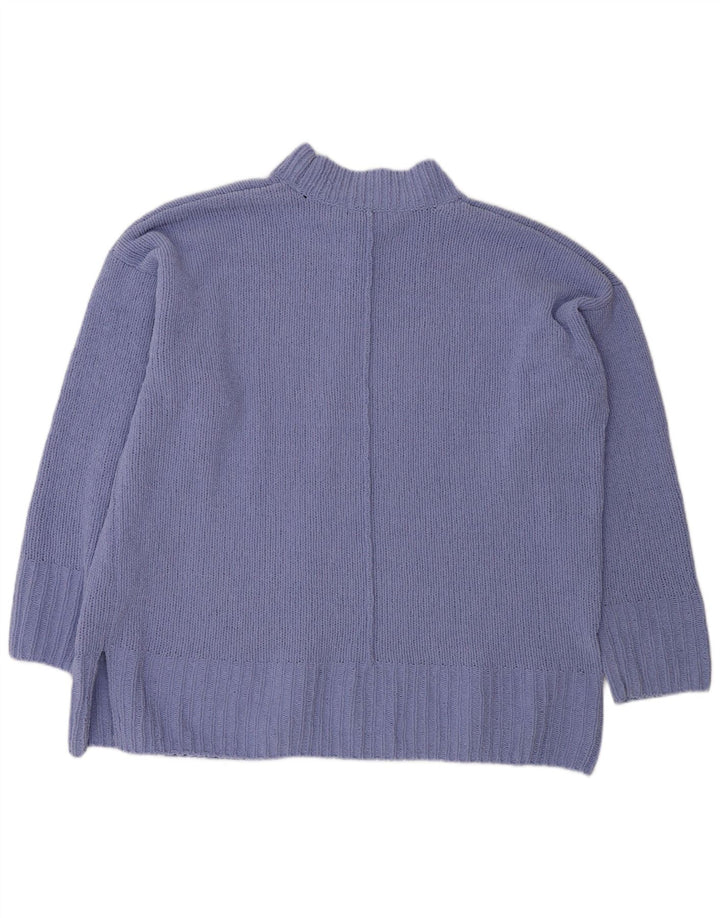 Marks & Spencer Damski sweter oversize z golfem, UK 18 XL, fioletowy