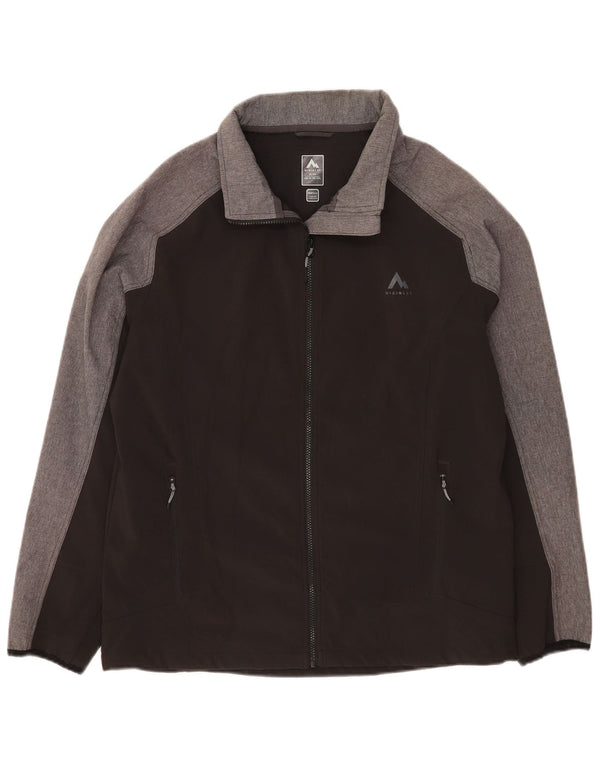Męska kurtka bomber McKinley UK 44 2XL Czarny, kolorowy, poliestrowy, sportowy