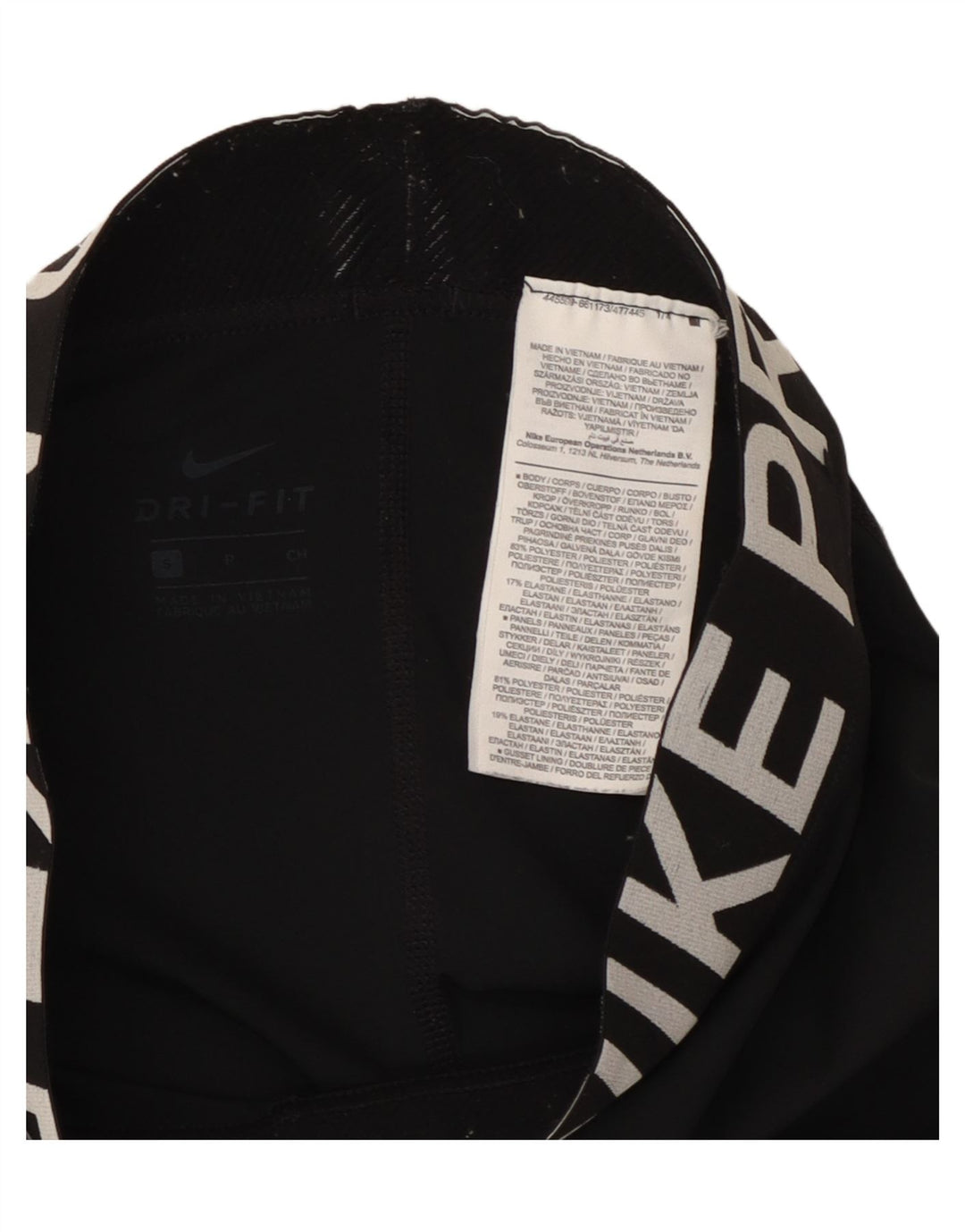 Damskie legginsy Nike Graphic UK 8, małe, czarne, poliestrowe, sportowe
