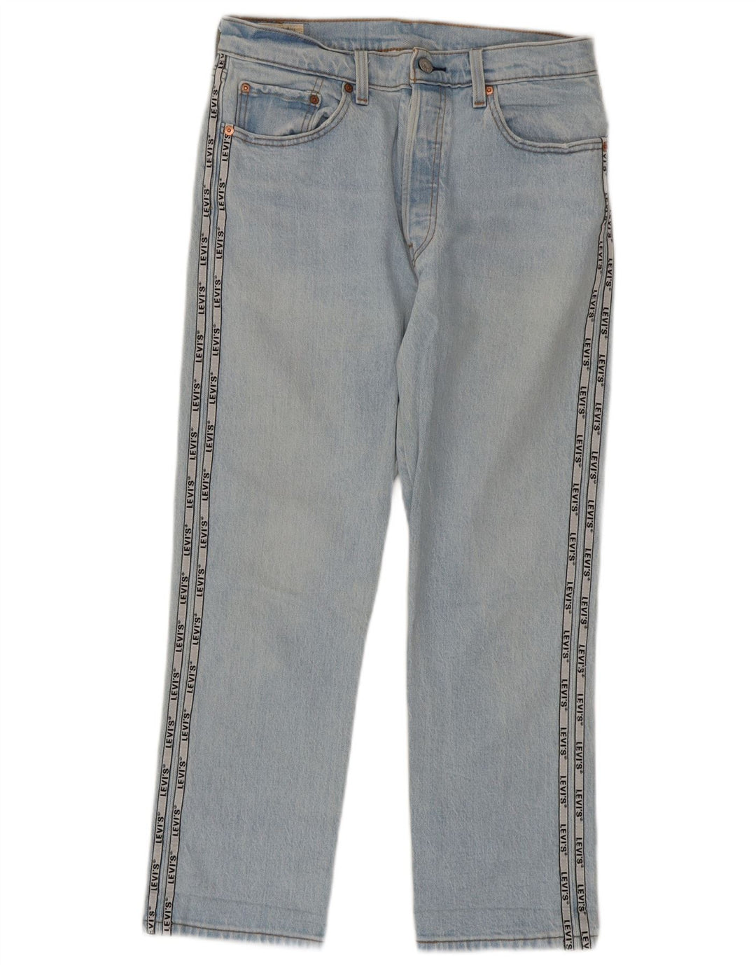 Damskie jeansy Levi's 501 Graphic Straight W30 L26 Niebieski blok kolorów