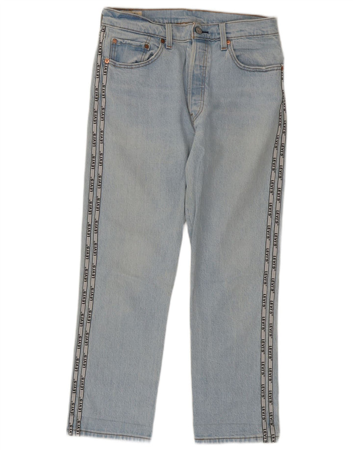 Damskie jeansy Levi's 501 Graphic Straight W30 L26 Niebieski blok kolorów