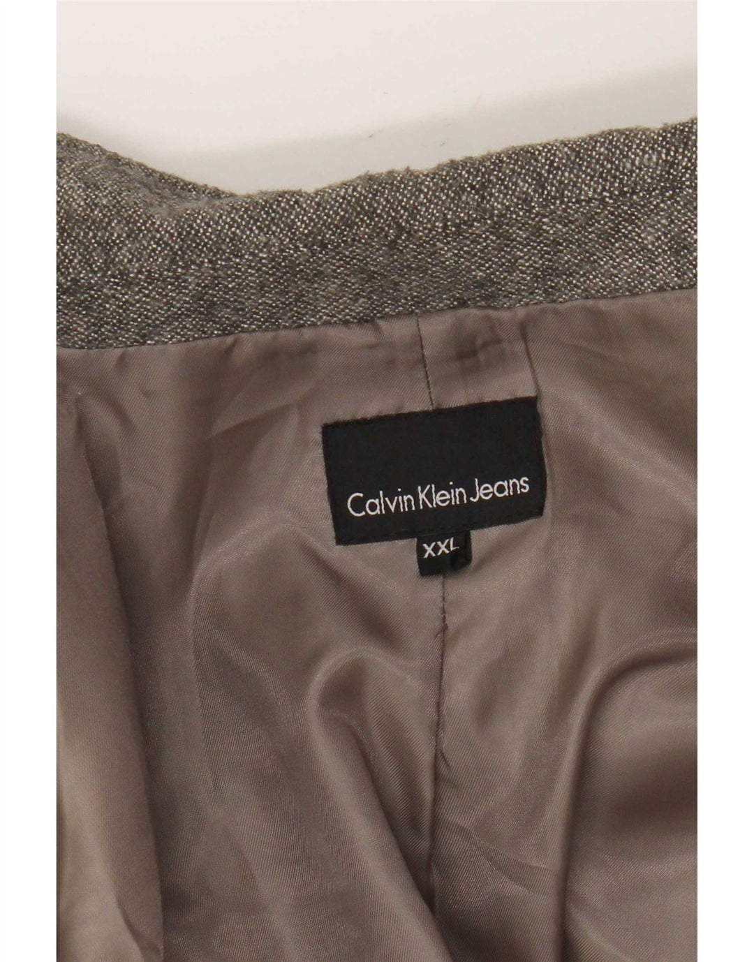 Damska marynarka zapinana na 1 guzik Calvin Klein Jeans UK 20 2XL Szara