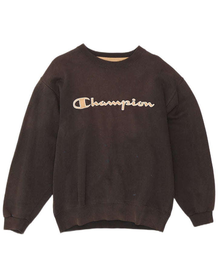 Męski sweter z grafiką Champion, mały, brązowy