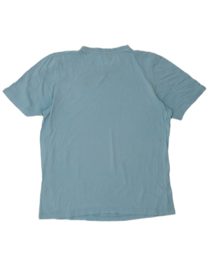 Męski T-shirt Kappa, duży, niebieski, bawełniany