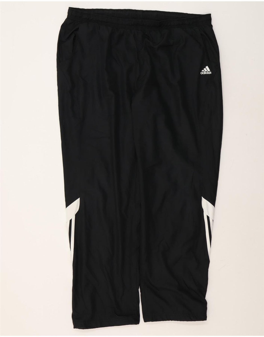 Męskie spodnie dresowe Adidas 2XL Czarny poliester z blokami kolorów