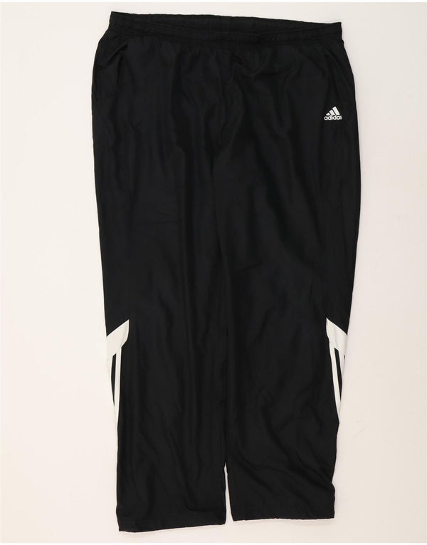 Męskie spodnie dresowe Adidas 2XL Czarny poliester z blokami kolorów