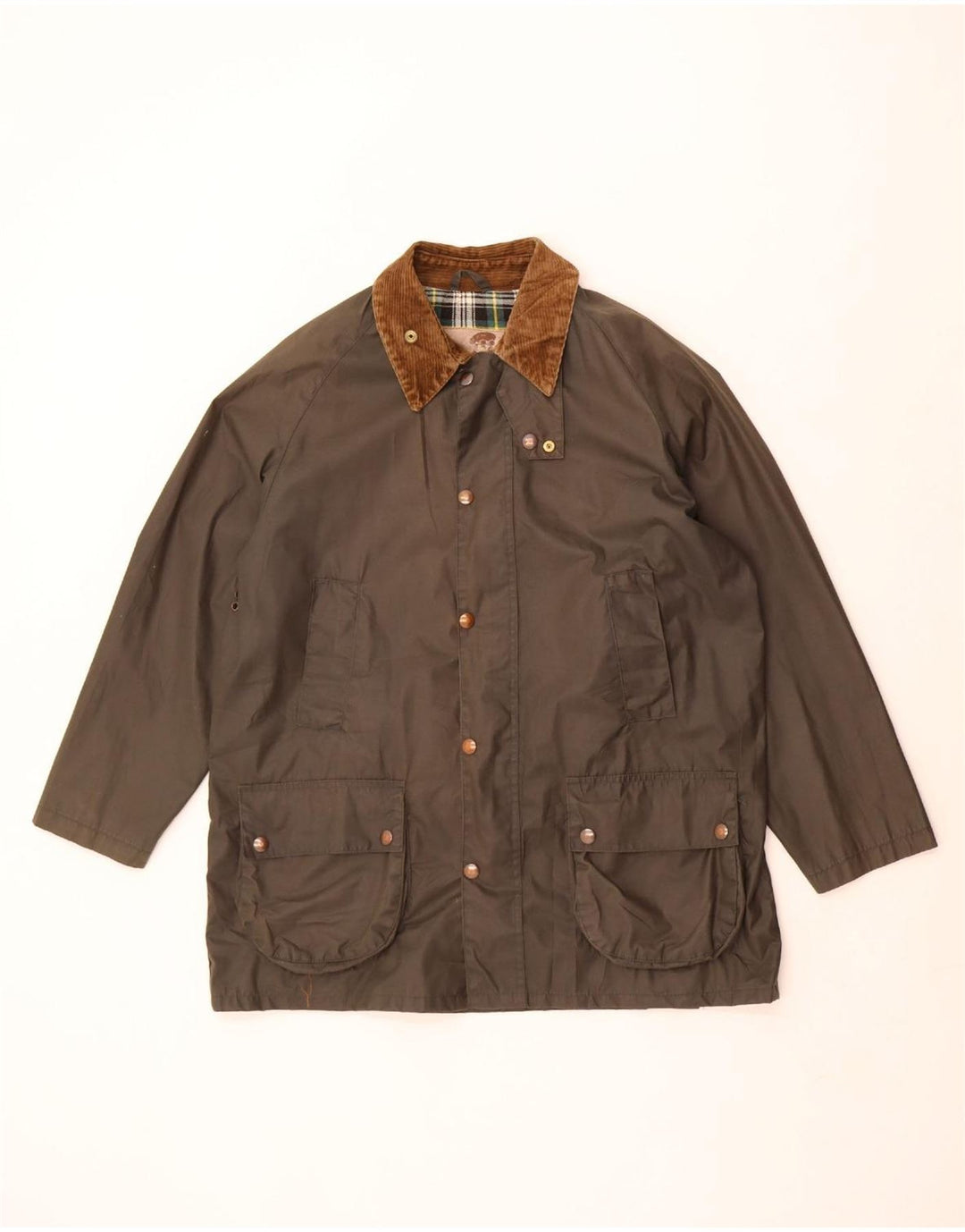 Conbipel Męska luźna kurtka z woskowanej bawełny UK 34 XS Khaki, poliester