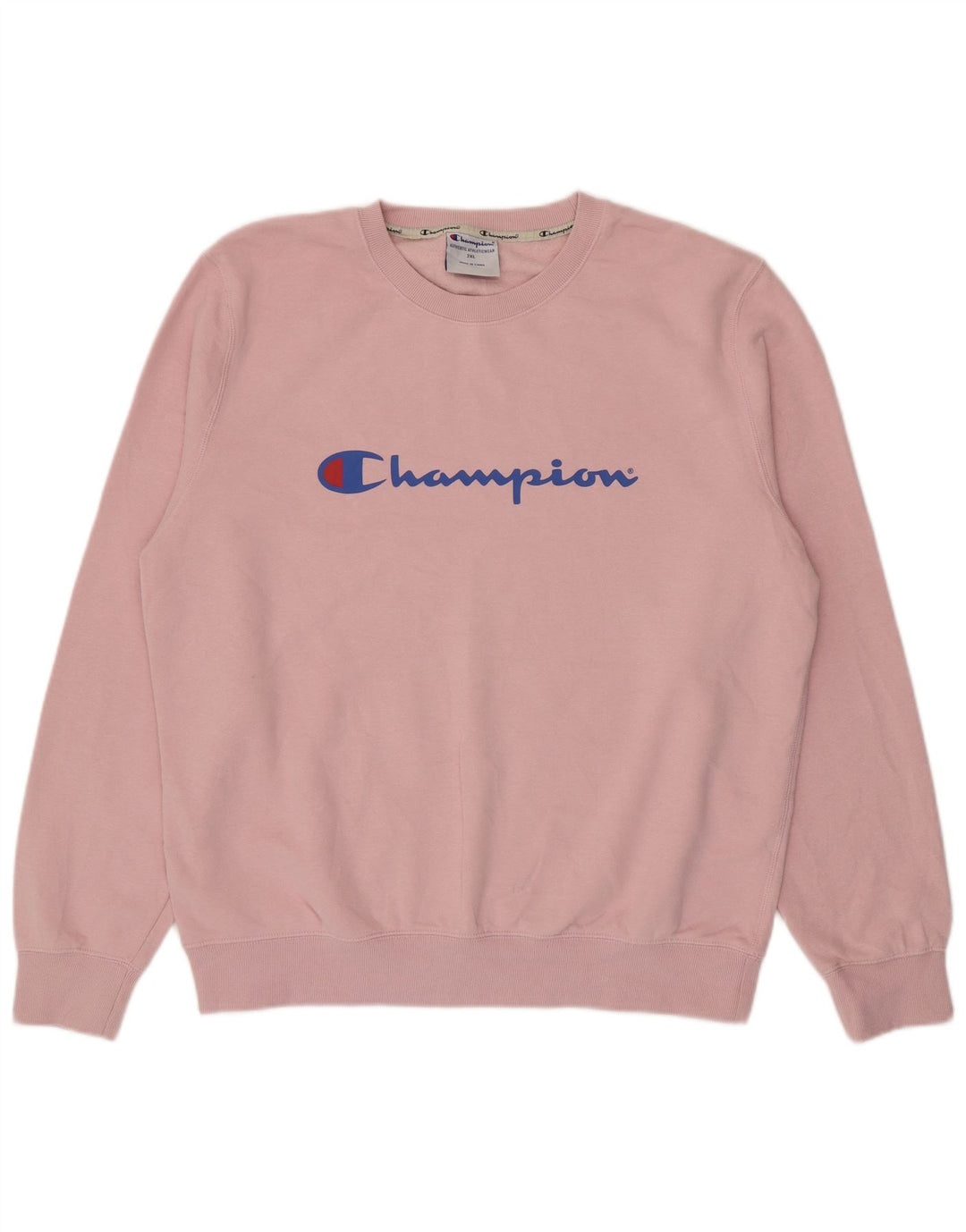 Męski sweter z grafiką Champion, 2XL, różowy, bawełniany