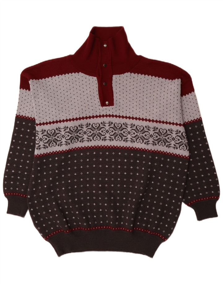 Męski sweter zapinany na guziki Summit 3XL, wielokolorowy, wełniany Fair Isle