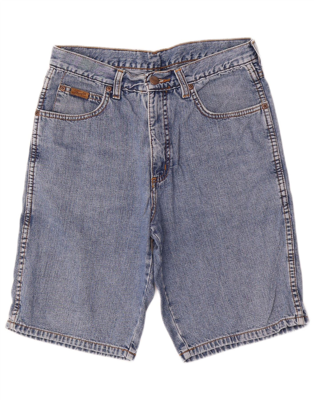 Męskie spodenki jeansowe Wrangler W28 średni niebieski