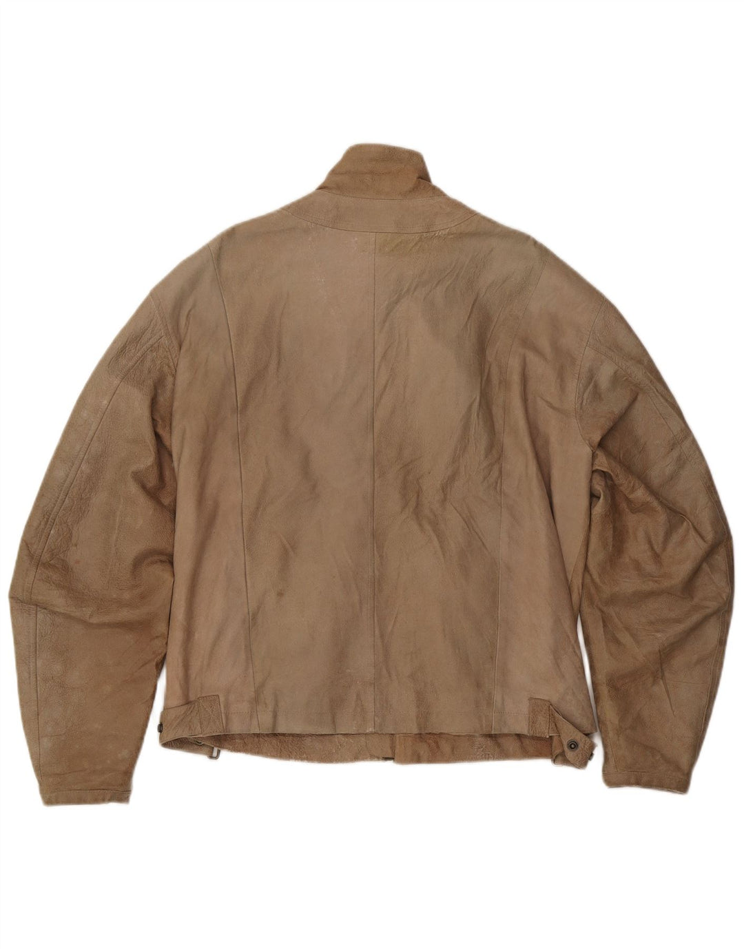 ANDREA D'AMICO Męska skórzana kurtka racer IT 56 XL, beżowa skóra