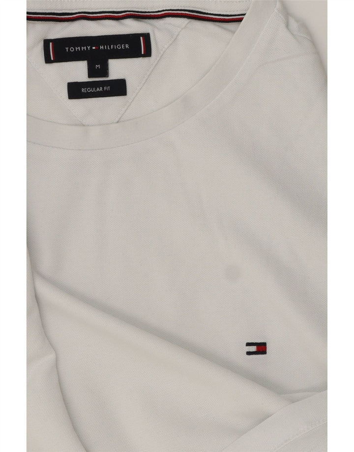 Męska koszulka T-shirt o regularnym kroju Tommy Hilfiger w średnie białe paski