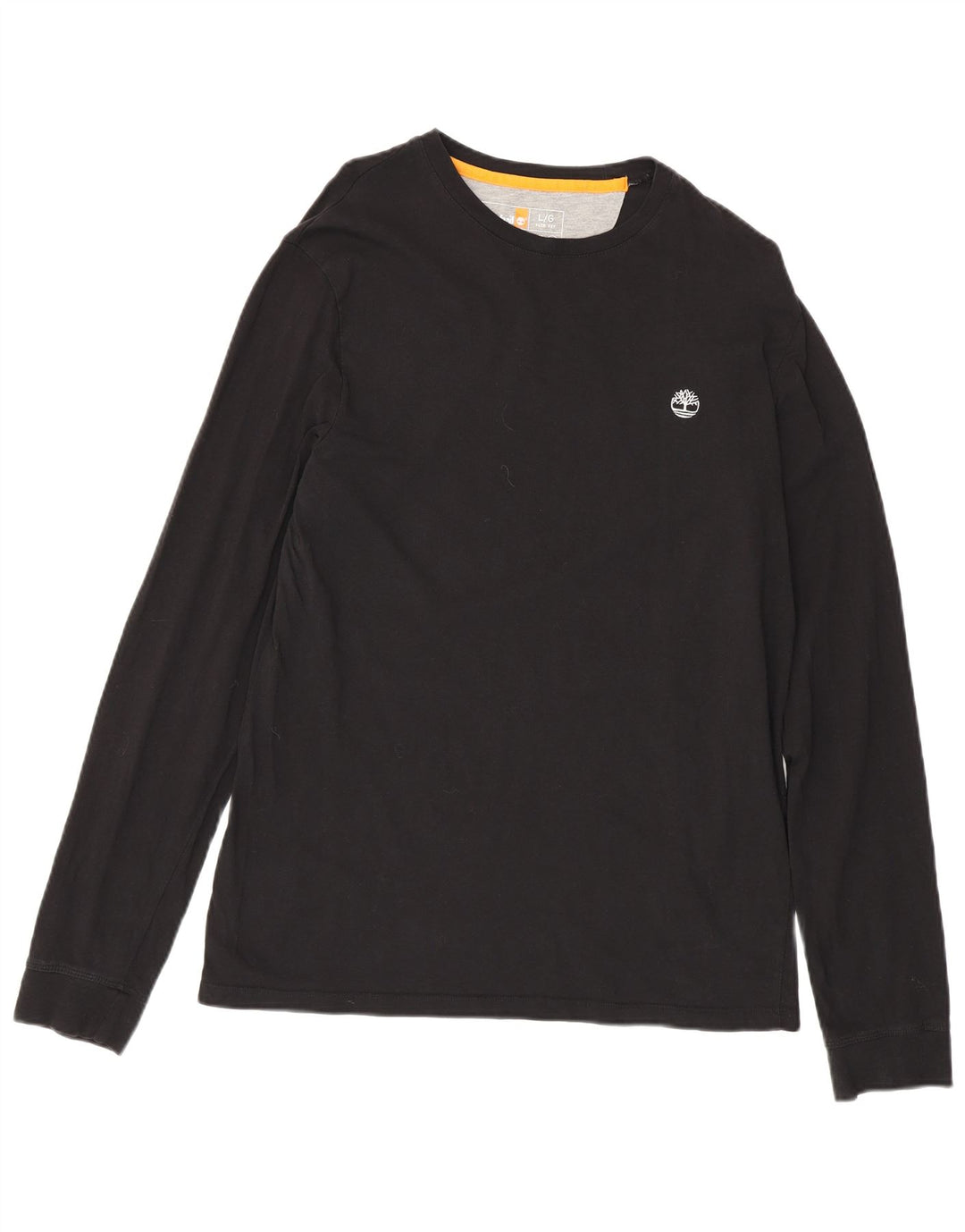 Męski top slim fit Timberland z długim rękawem, duży, czarny, bawełniany