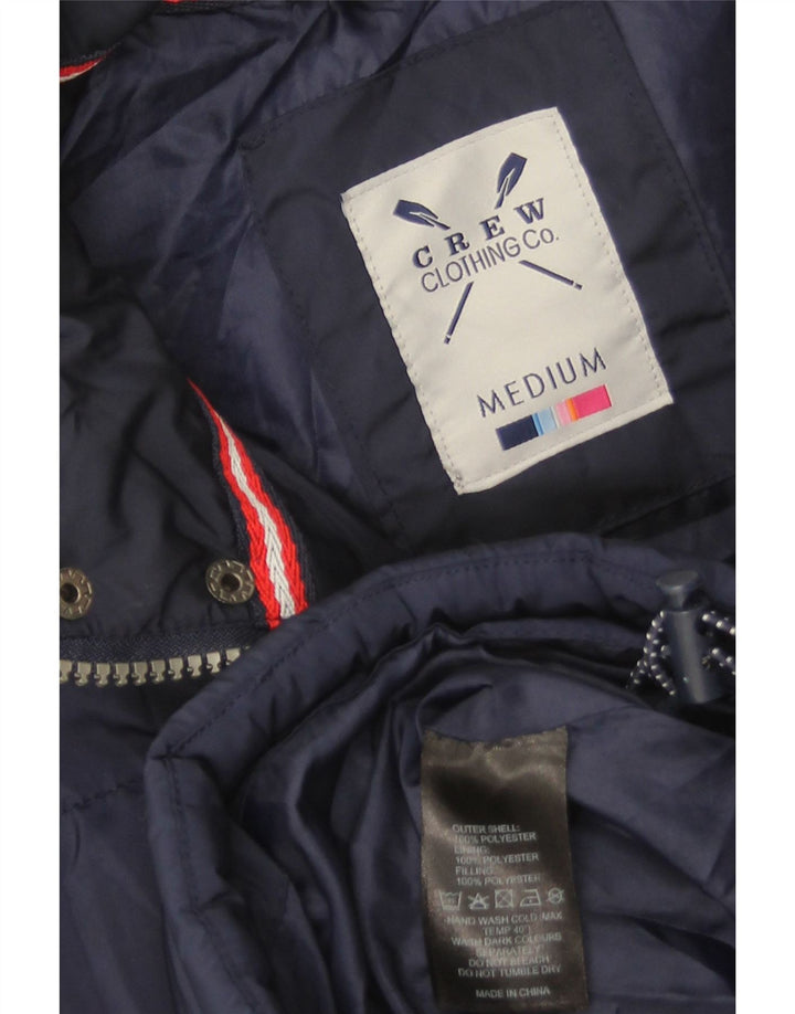 Crew Clothing Męska wyściełana kamizelka UK 38 Średni granatowy poliester