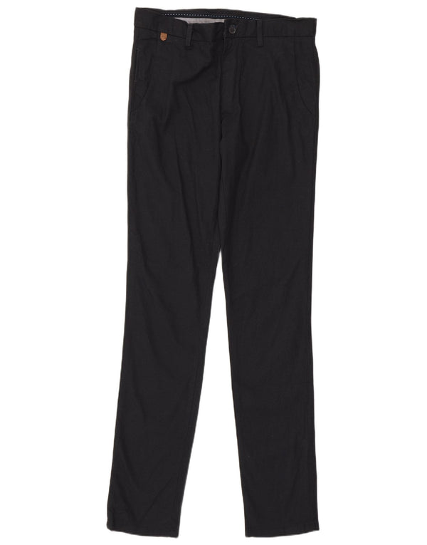 Spodnie męskie Zara Slim Casual EU 38 Small W30 L34 Granatowa bawełna