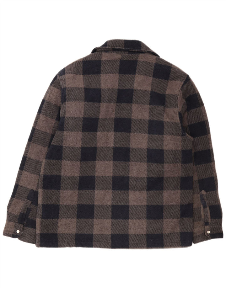 Męska koszula flanelowa Dickies Lumberjack, duża, granatowa, poliester w kratę