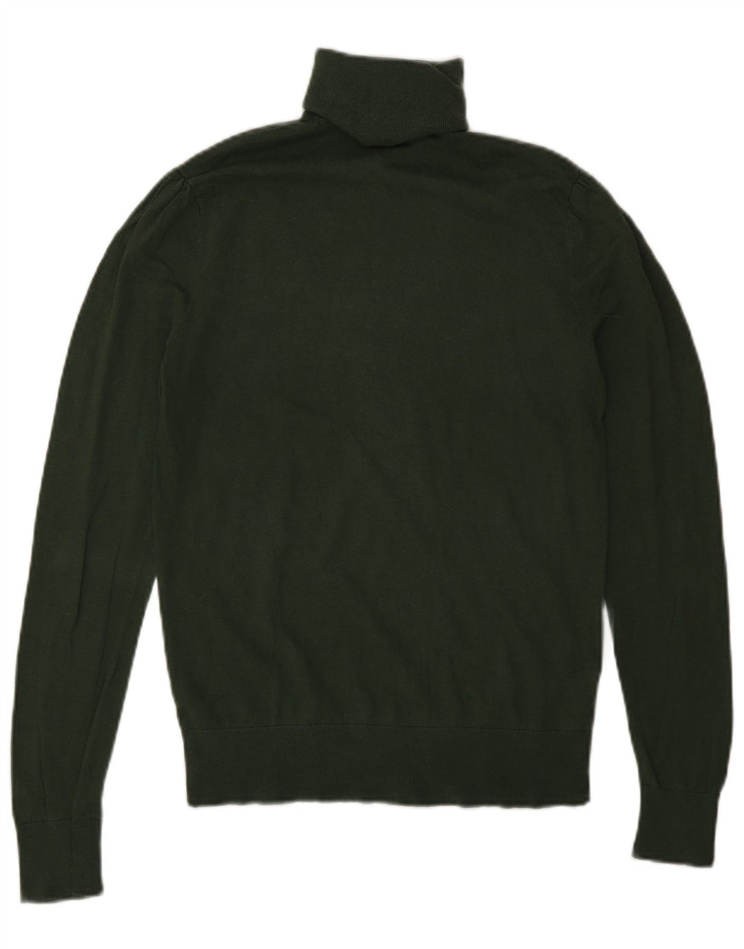 Sweter damski Massimo Dutti z wywijanym dekoltem UK 12, średni zielony jedwab