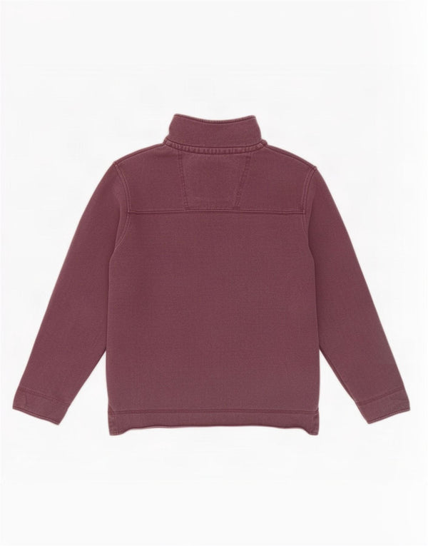 Crew Clothing Męska bluza z zamkiem błyskawicznym, mała, bordowa bawełna