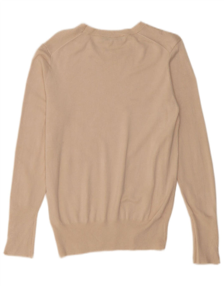 Sweter damski Zara z dekoltem w łódkę UK 12 średni beż