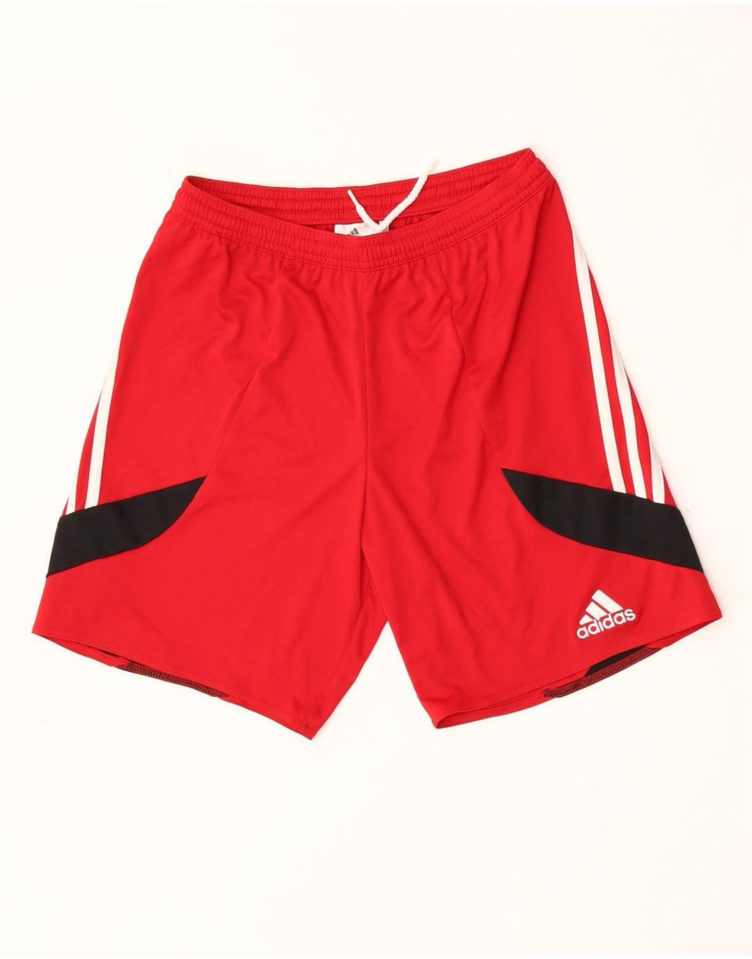 Męskie spodenki sportowe ADIDAS Climalite, mały, czerwony, poliestrowy blok kolorów