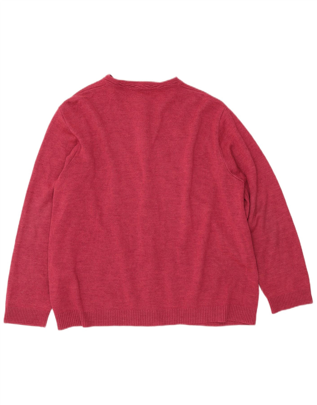 Sweter damski CASTLE OF IRELAND UK 16, duży, różowy, wełniany