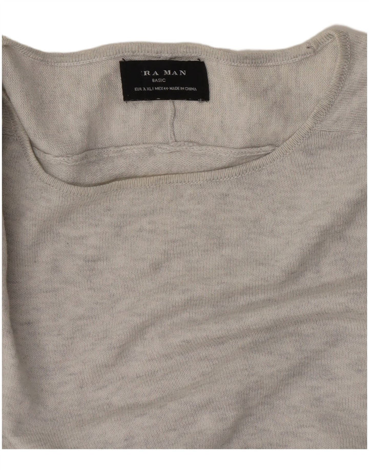 Męski top z długim rękawem XL, Zara, szary