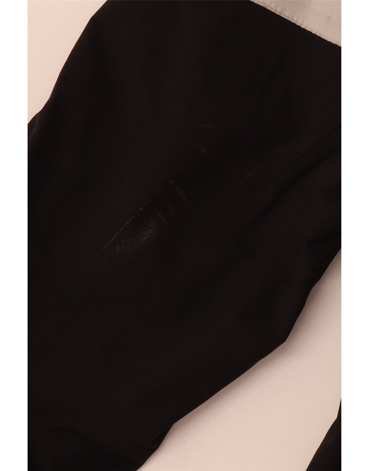 Męska kurtka przeciwdeszczowa z kapturem Musto UK 40, duża, czarna, z blokami kolorów, poliamid