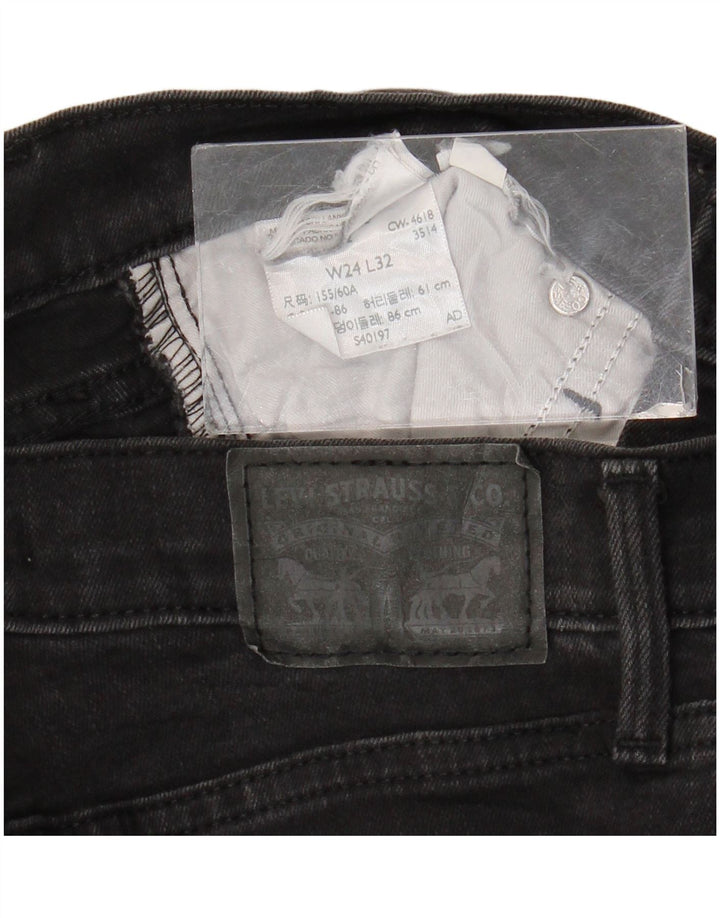 Damskie jeansy skinny Levi's W24 L32 czarne