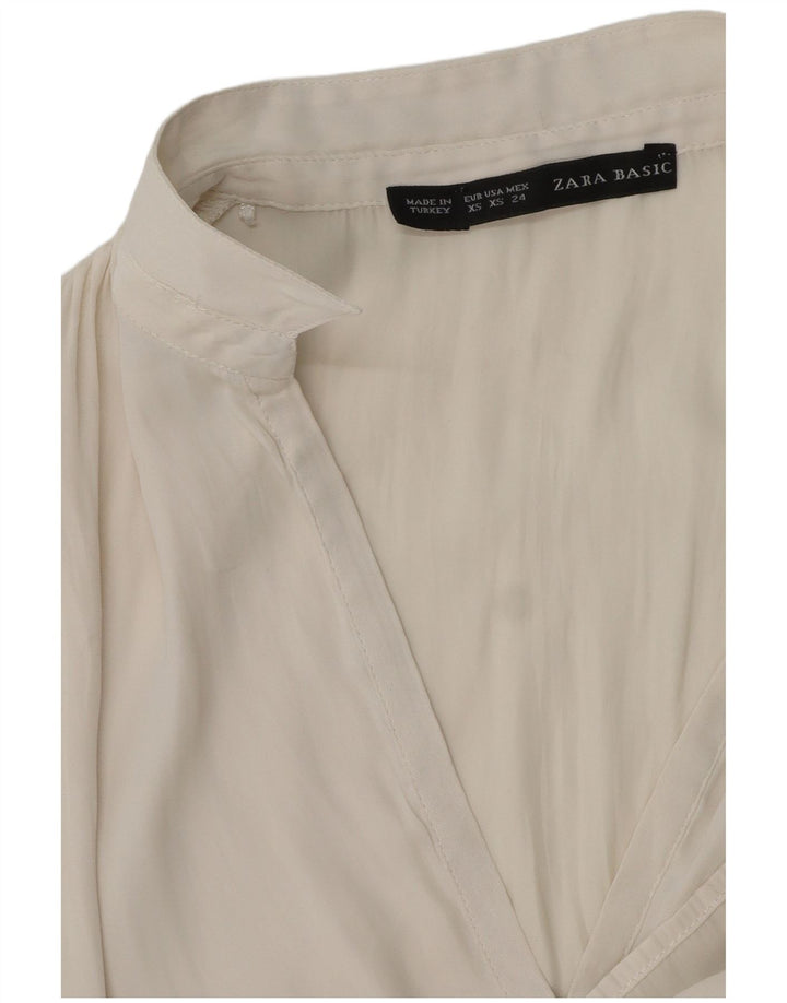 Damska koszulka polo ZARA UK 6 XS, biała