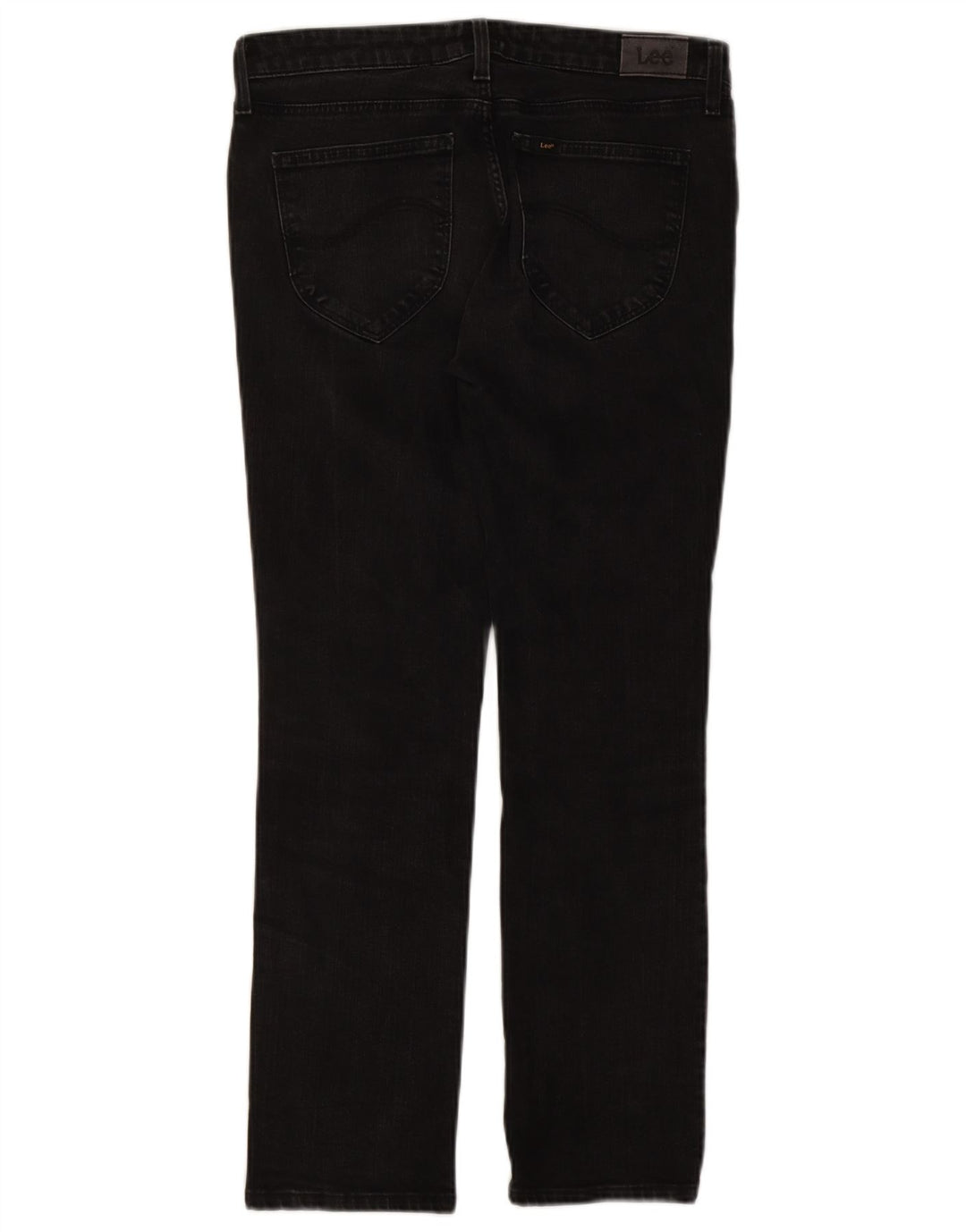 Damskie jeansy Lee Marion Straight W30 L27 Czarne bawełniane