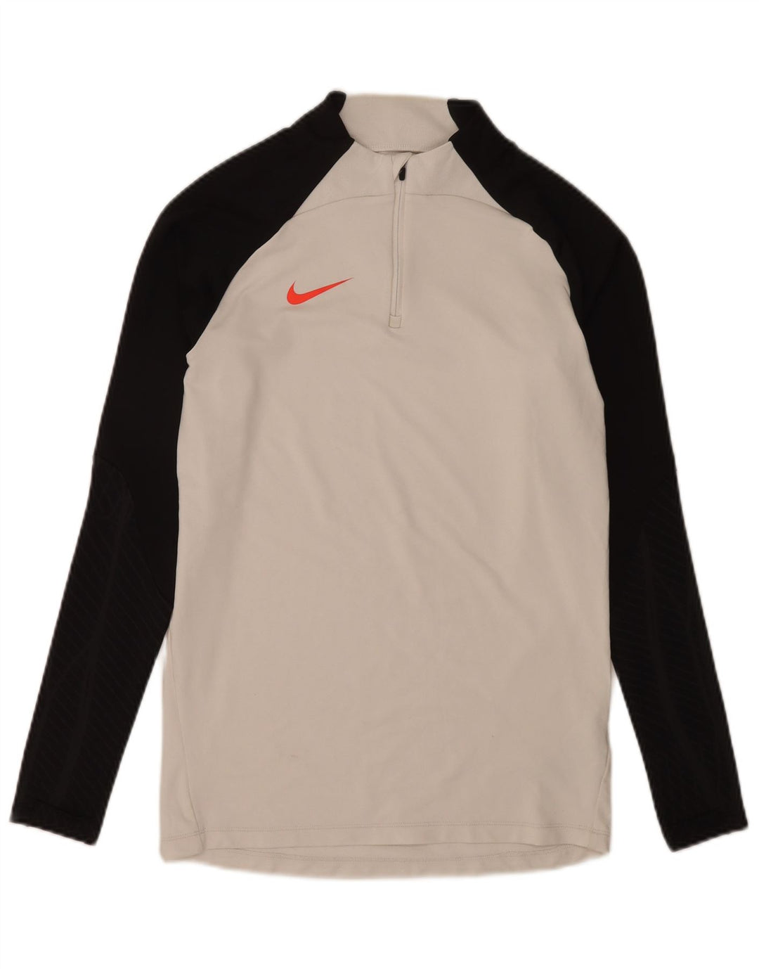 Męski dres Nike Dri Fit z zamkiem błyskawicznym i wąskim pulowerem, mały, biały
