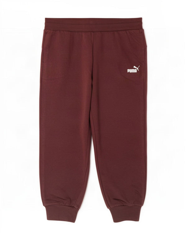 Damskie spodnie dresowe Puma Joggers UK 14, duże, bordowe, bawełniane