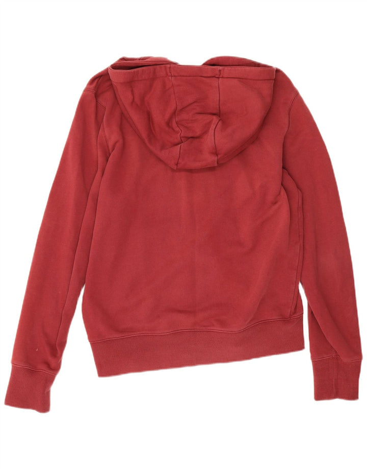 Męski sweter z kapturem i zamkiem błyskawicznym Lyle & Scott, średnioczerwony, bawełniany