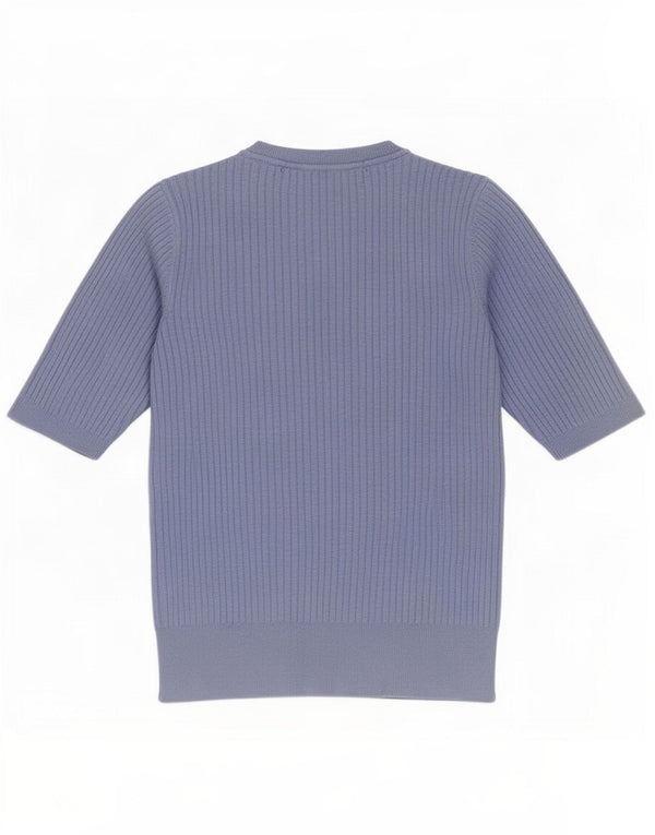 Sweter damski Marks & Spencer z okrągłym dekoltem, UK 8, mały niebieski