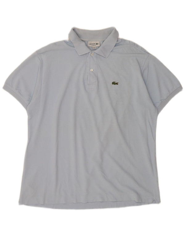 Męska koszulka polo Lacoste o klasycznym kroju, rozmiar 6 XL, niebieska, bawełniana