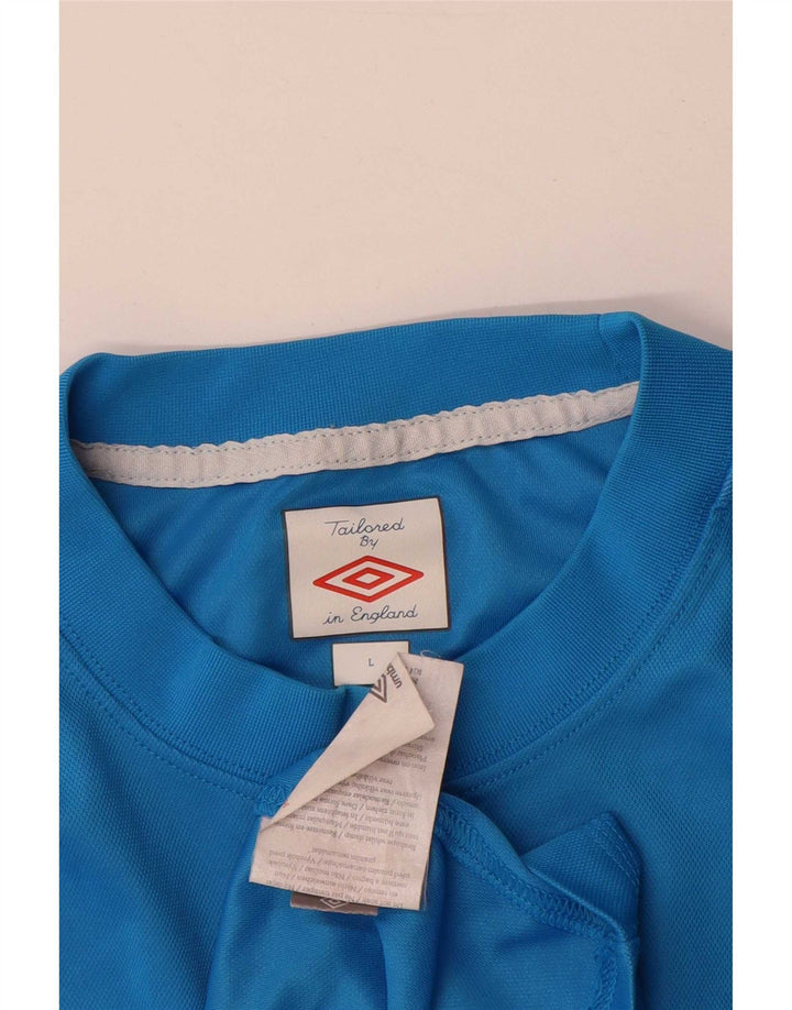 Męska kamizelka z grafiką Umbro, duża niebieska, poliester