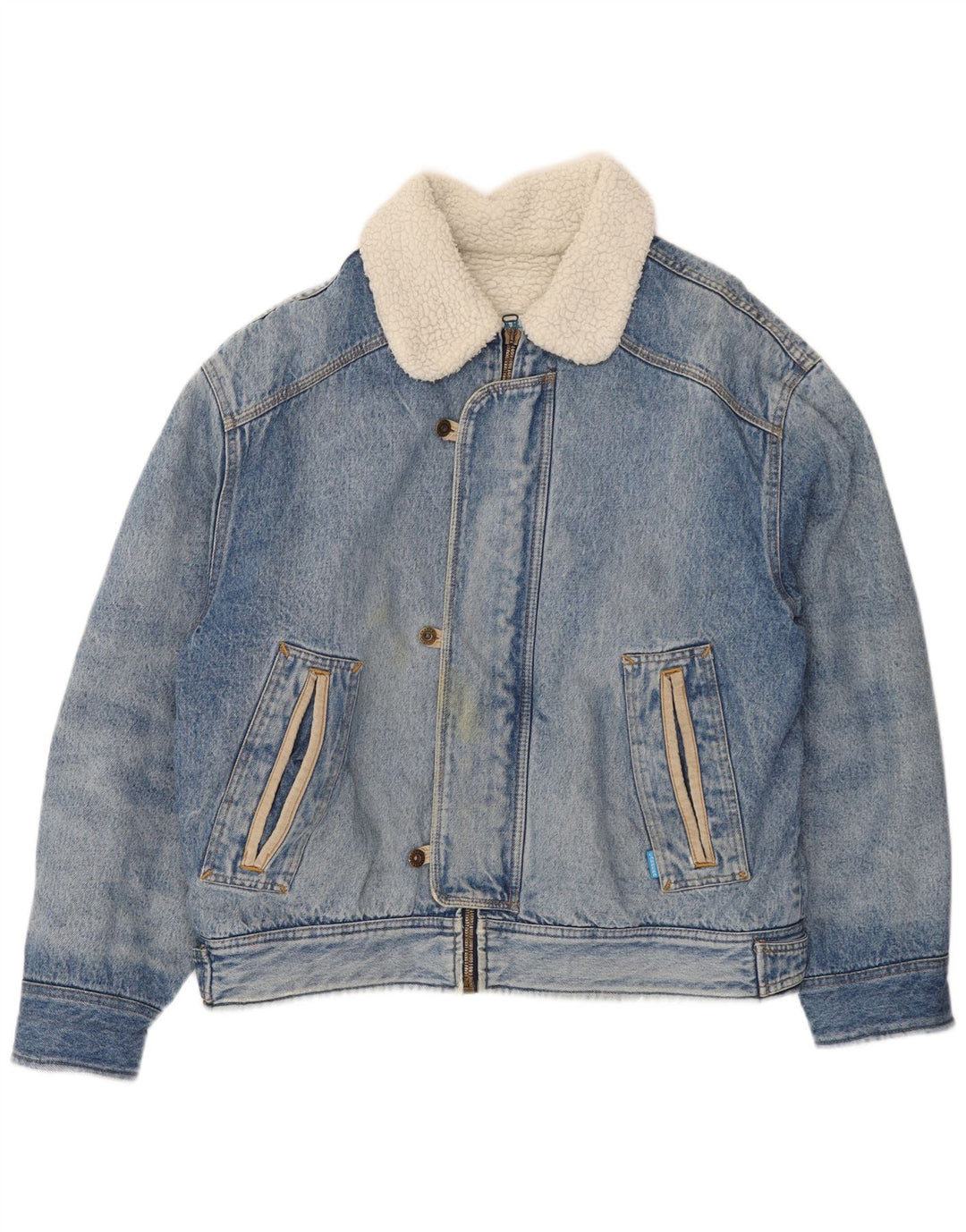 Męska kurtka dżinsowa Carrera Sherpa UK 42 XL niebieska