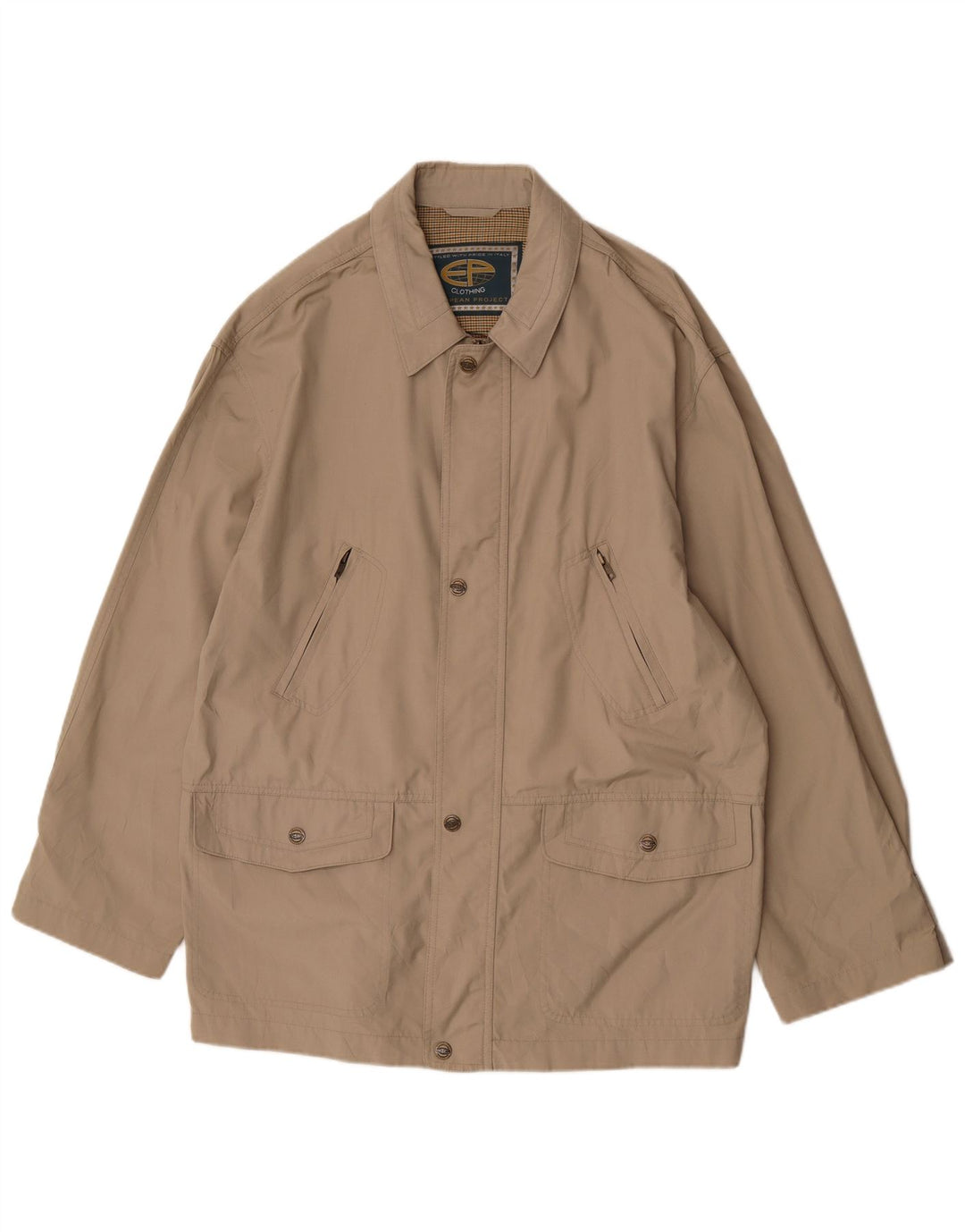Kurtka męska Utility Jacket European Project UK 40, duża, beżowa