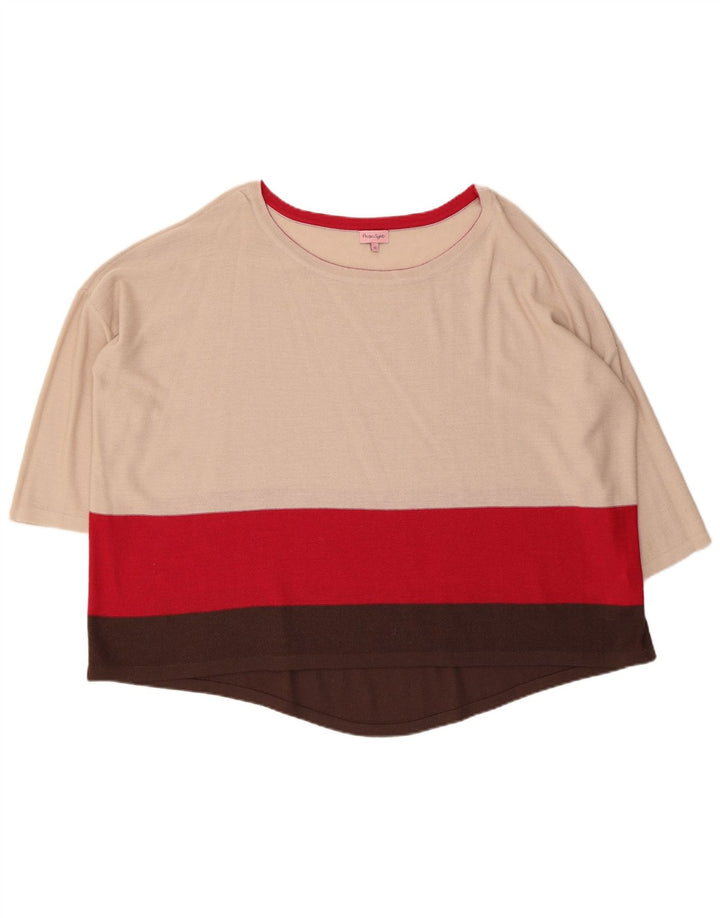 Damski sweter oversize PHASE EIGHT z dekoltem w łódkę, UK 12, średni beż