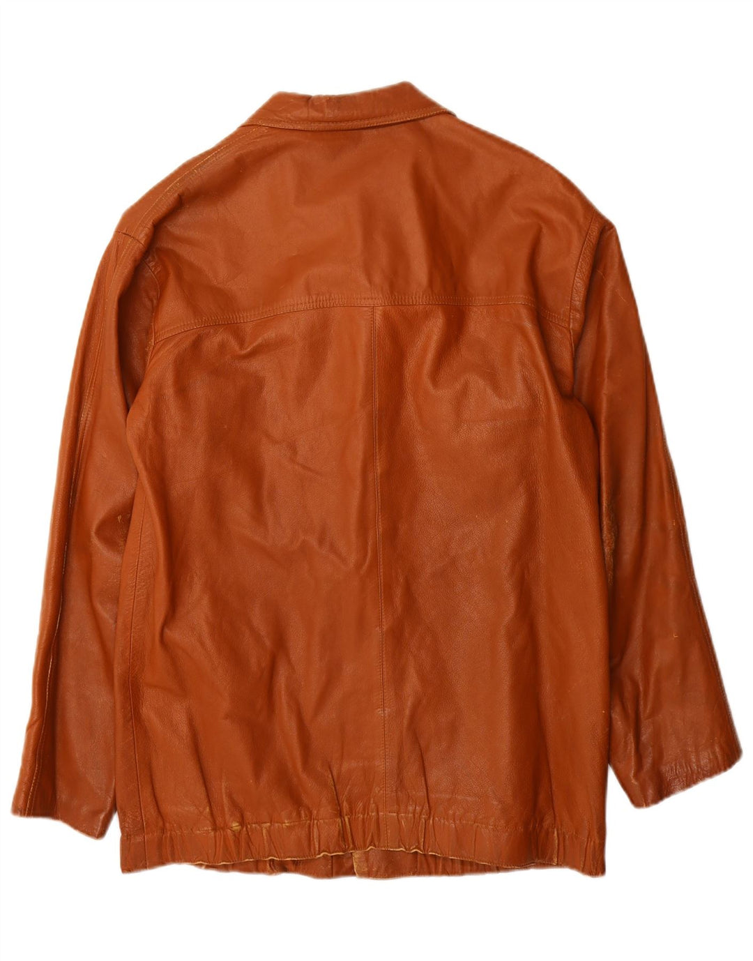 Vintage męska skórzana kurtka UK 36 mała brązowa skóra