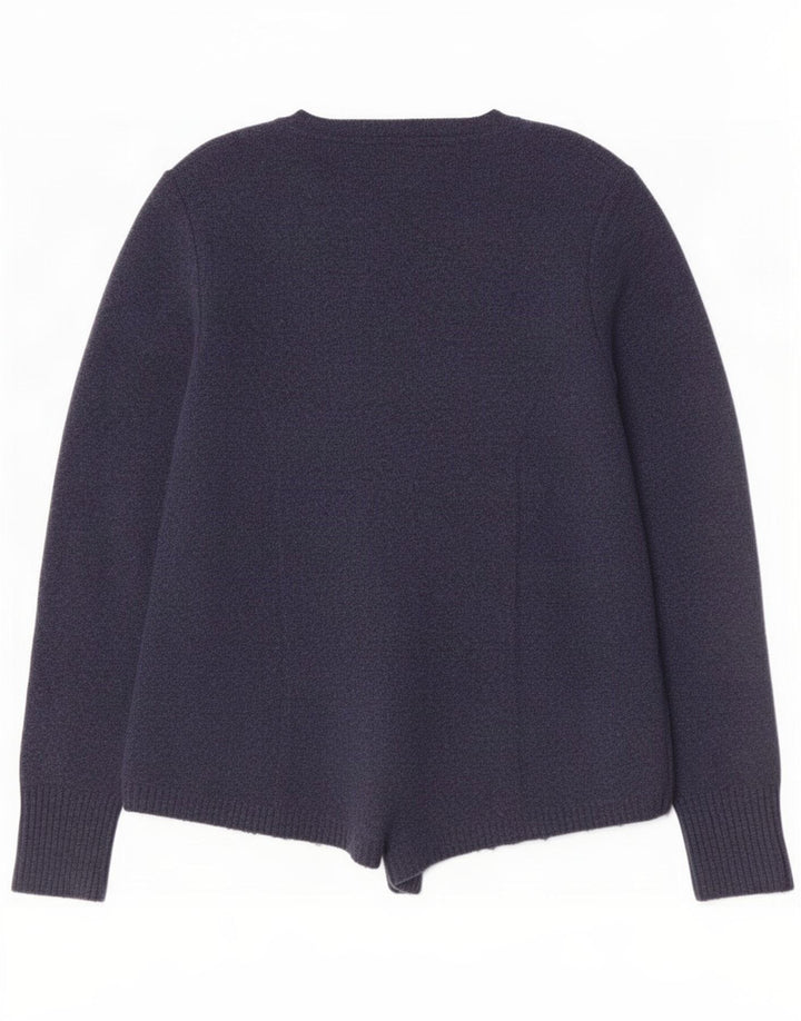 Damski sweter rozpinany White Stuff UK 12 Średni granatowy nylon