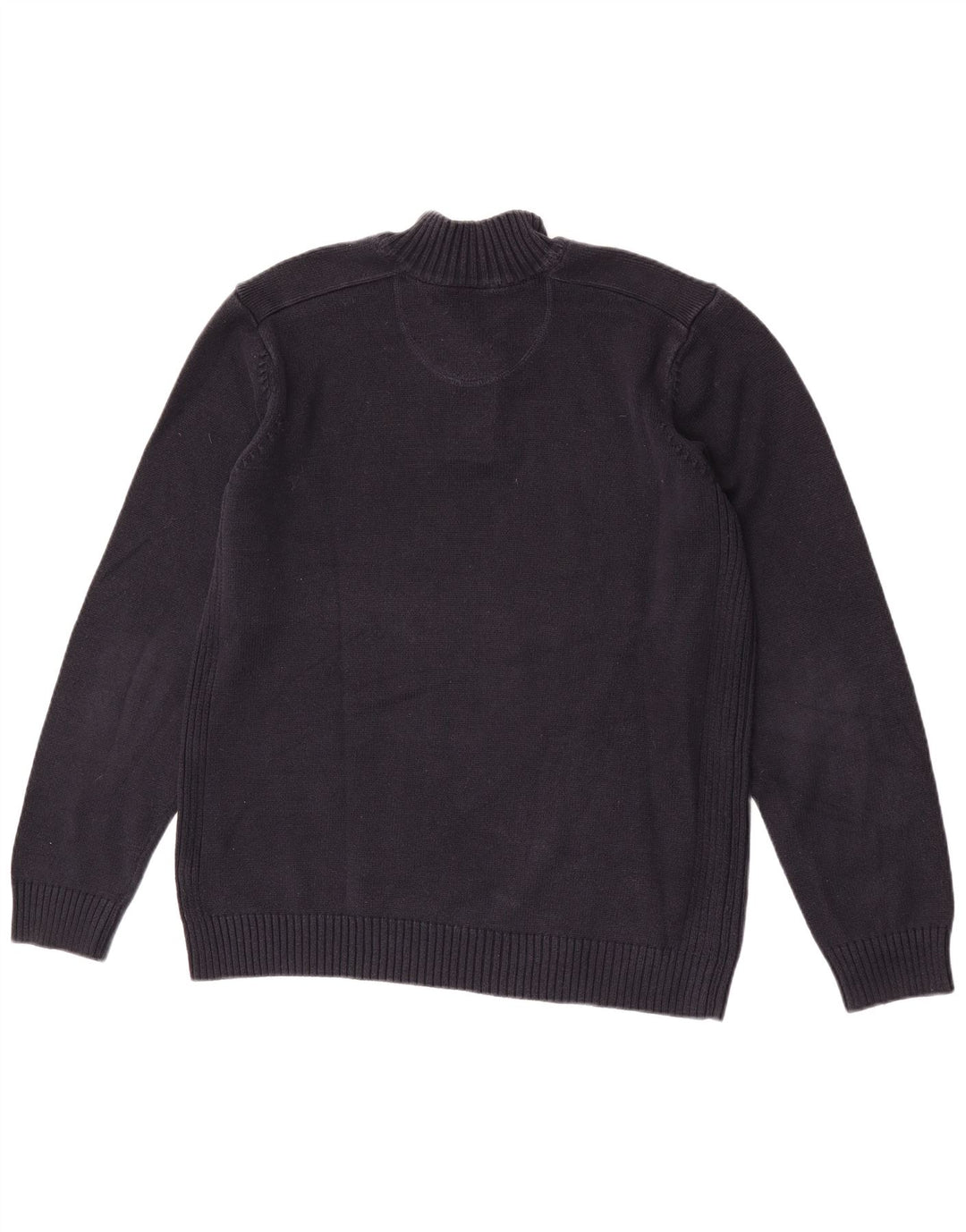 Marks & Spencer Męski sweter zapinany na guziki, duży, granatowy