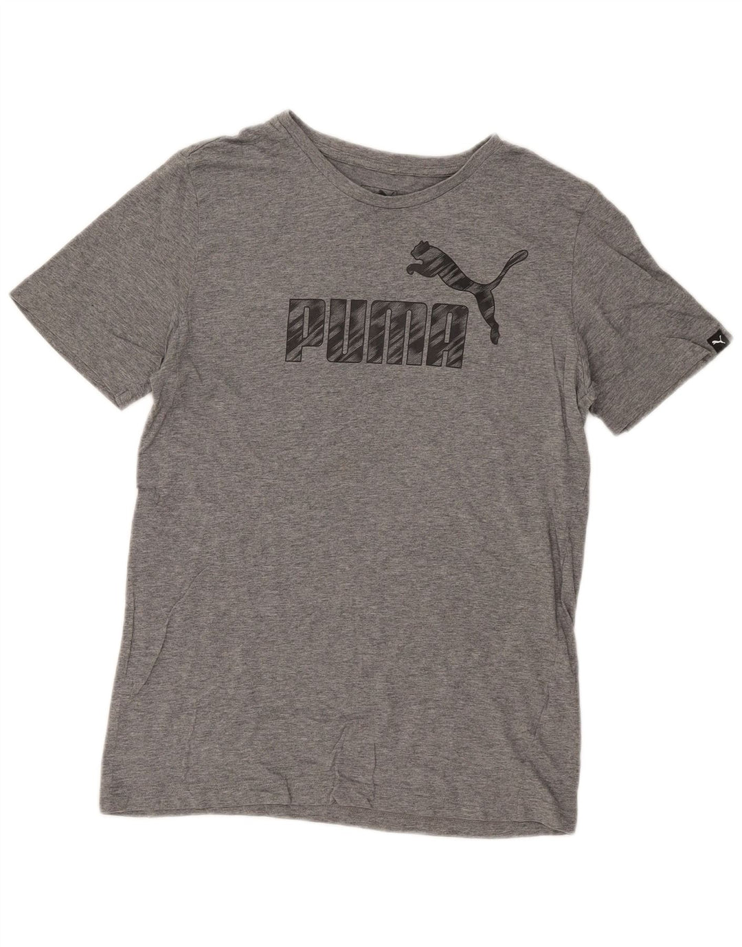 Męski T-shirt z grafiką Puma, mały, szary
