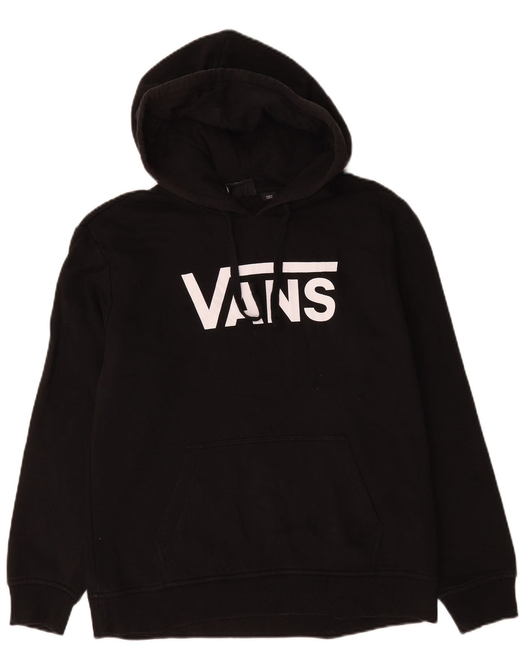 Męski sweter z kapturem Vans z grafiką, średni czarny, bawełniany