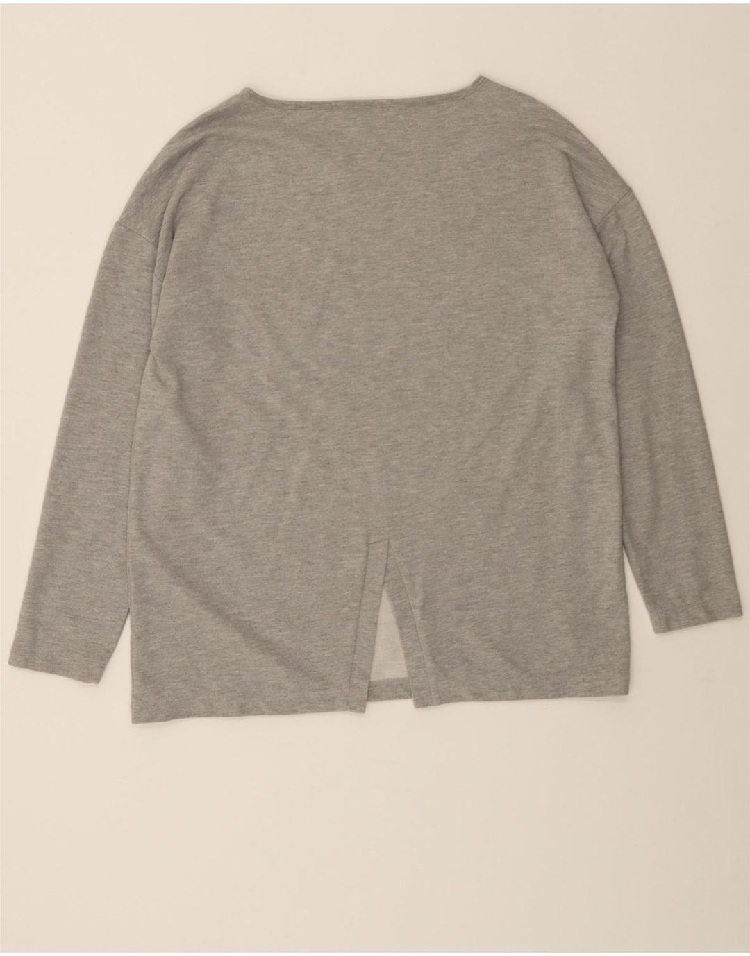 JAEGER Womens Top Long Sleeve UK 16 Large Grey Polyester Vintage Jaeger and Second-Hand Jaeger from Messina Hembry 