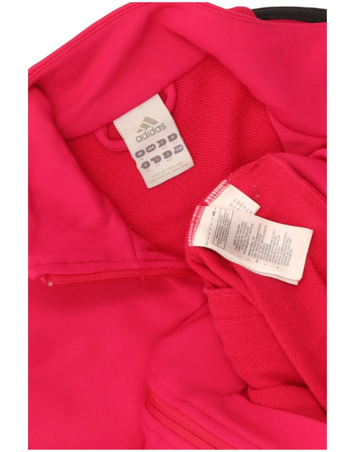 Damska kurtka dresowa Adidas UK 16, duża, różowa, poliester
